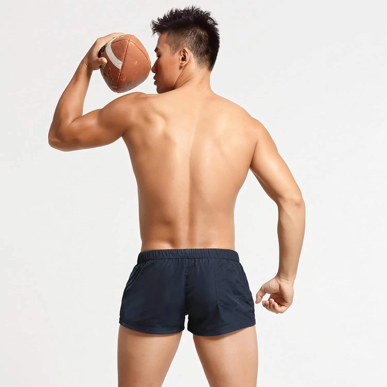 52hertz Men's Workout Athletic Running Shorts with Drawstring Summer Elastic Waistband Lounge Casual Shorts with Pockets