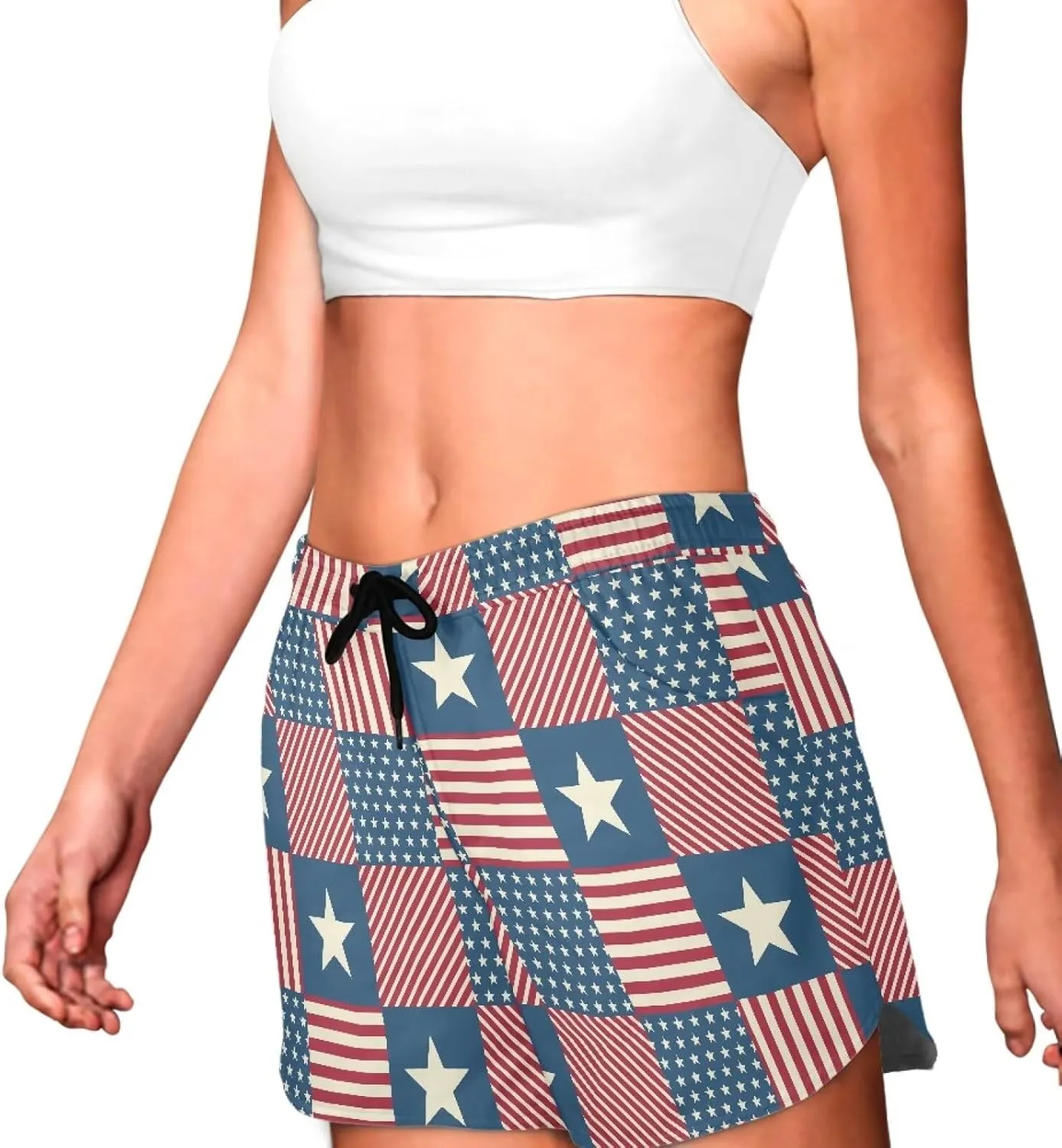 AFPANQZ Women Casual Shorts with Pockets Flat Front Hot Pants Running Yoga Breechcloth