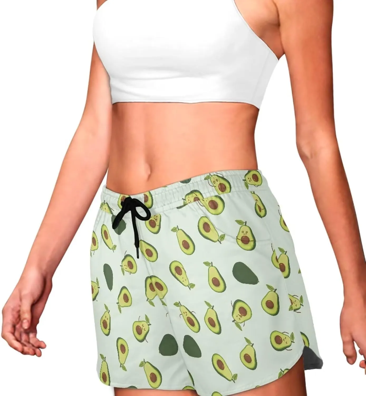 AFPANQZ Women Casual Shorts with Pockets Flat Front Hot Pants Running Yoga Breechcloth