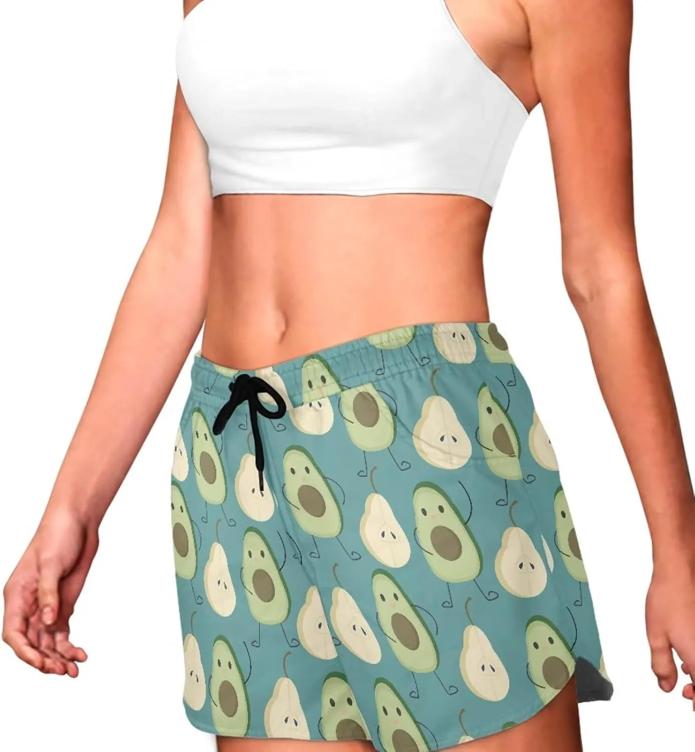 AFPANQZ Women Casual Shorts with Pockets Flat Front Hot Pants Running Yoga Breechcloth