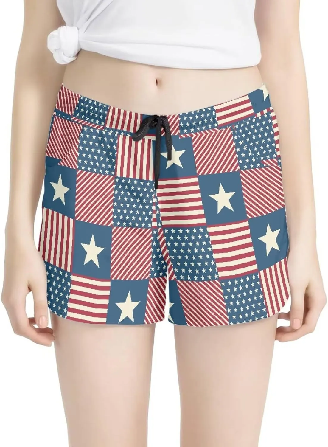 AFPANQZ Women Casual Shorts with Pockets Flat Front Hot Pants Running Yoga Breechcloth