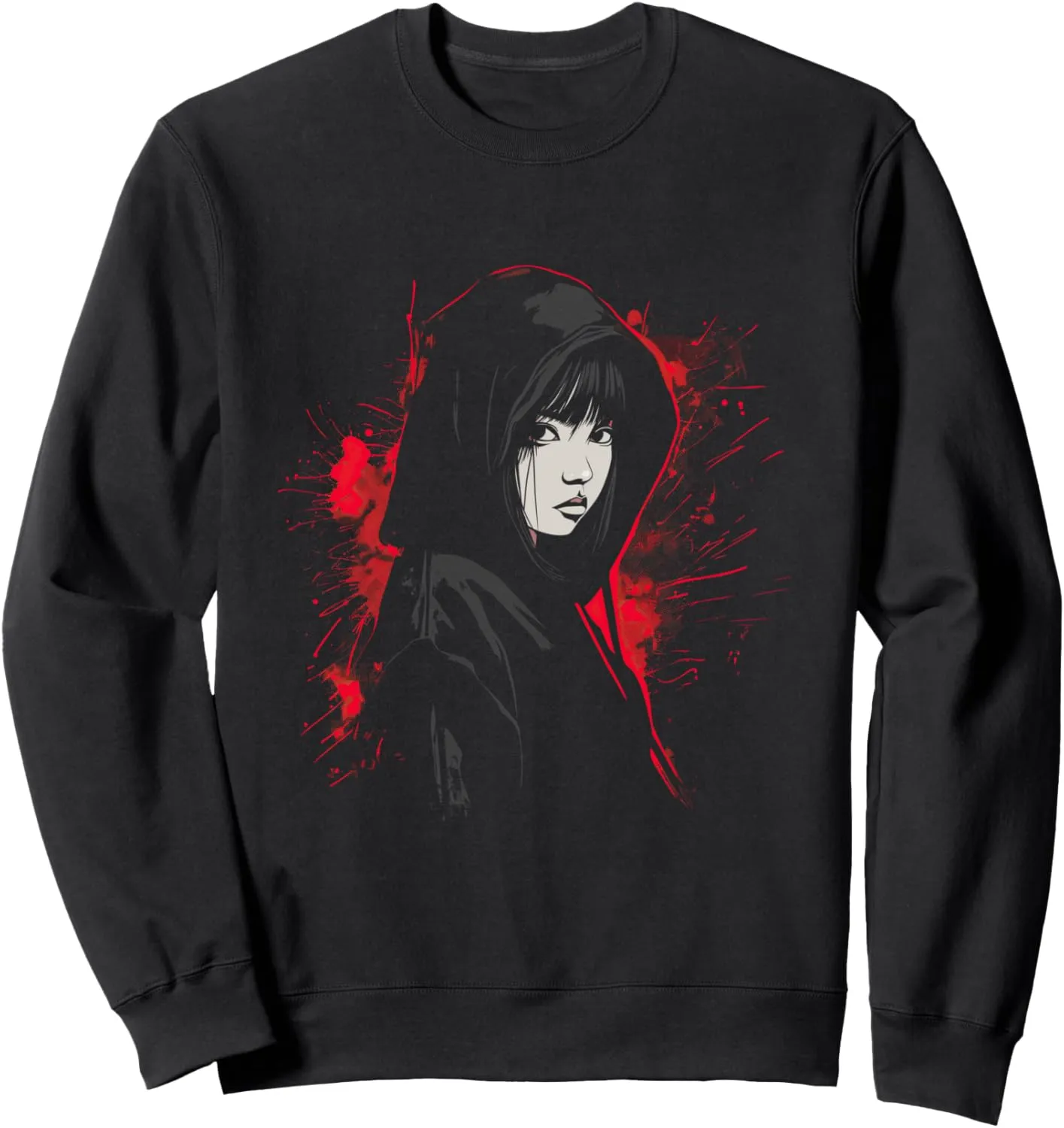 Anime Hoodie Girl Graphic Tee | Japanese Manga Art Sweatshirt