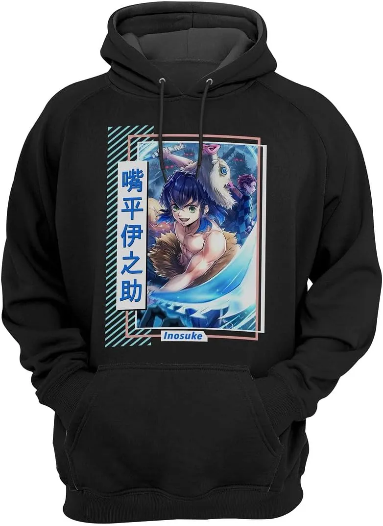 Anime Hoodie, Manga Hoodie, Japan Anime Hoodies, Anime Character Hooded, Japanese Anime Cosplay, Otaku Anime Merch Gift, Anime Graphic streetwear for Kids, Men, Women B-21 Black