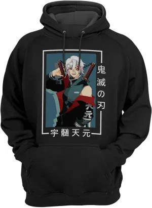 Anime Hoodie, Manga Hoodie, Japan Character Hoodies, Japanese Cosplay, Otaku Merch Gift Hooded, Graphic Streetwear for Kids, Men, Women B-5 Black