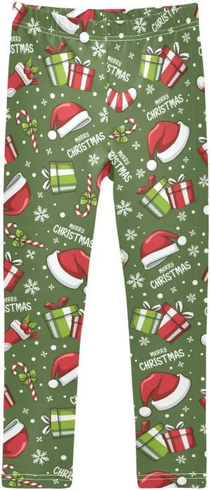 Aslsiy Girls Leggings Stretch Toddler Tights Pants Full Length Dance Yoga Pants 4-10T