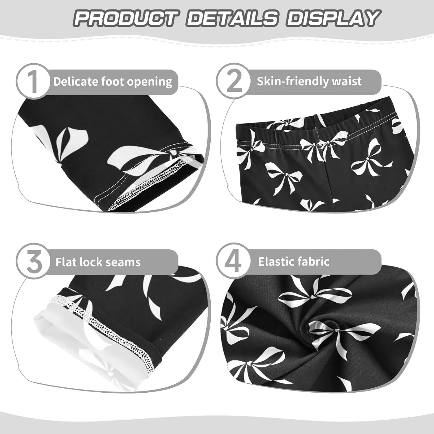 Aslsiy Girls Leggings Toddler Tights Pants Full Length Stretch Dance Yoga Pants 4-10T
