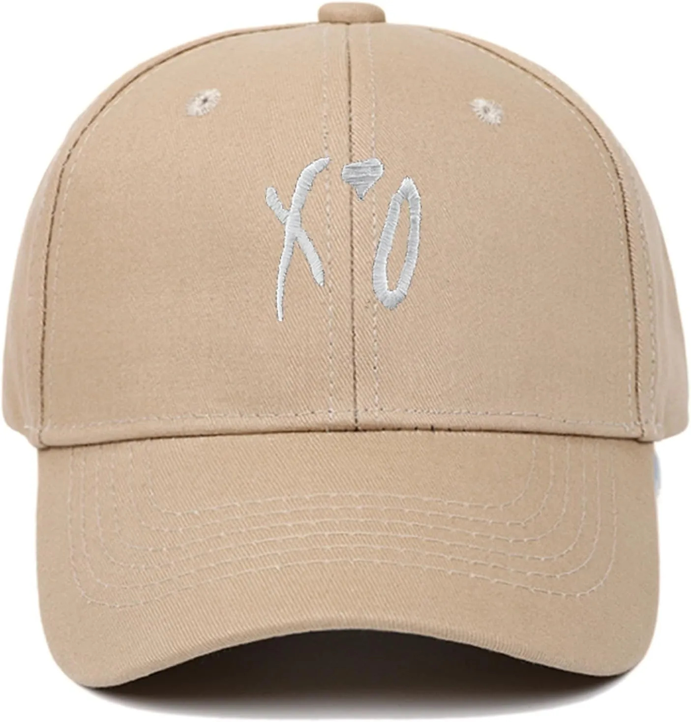 Baseball Cap, Hip Hop Stylish Trucker Hat for Men & Women, XO Embroidered Adjustable Streetwear Cap for Casual & Outdoor Wear