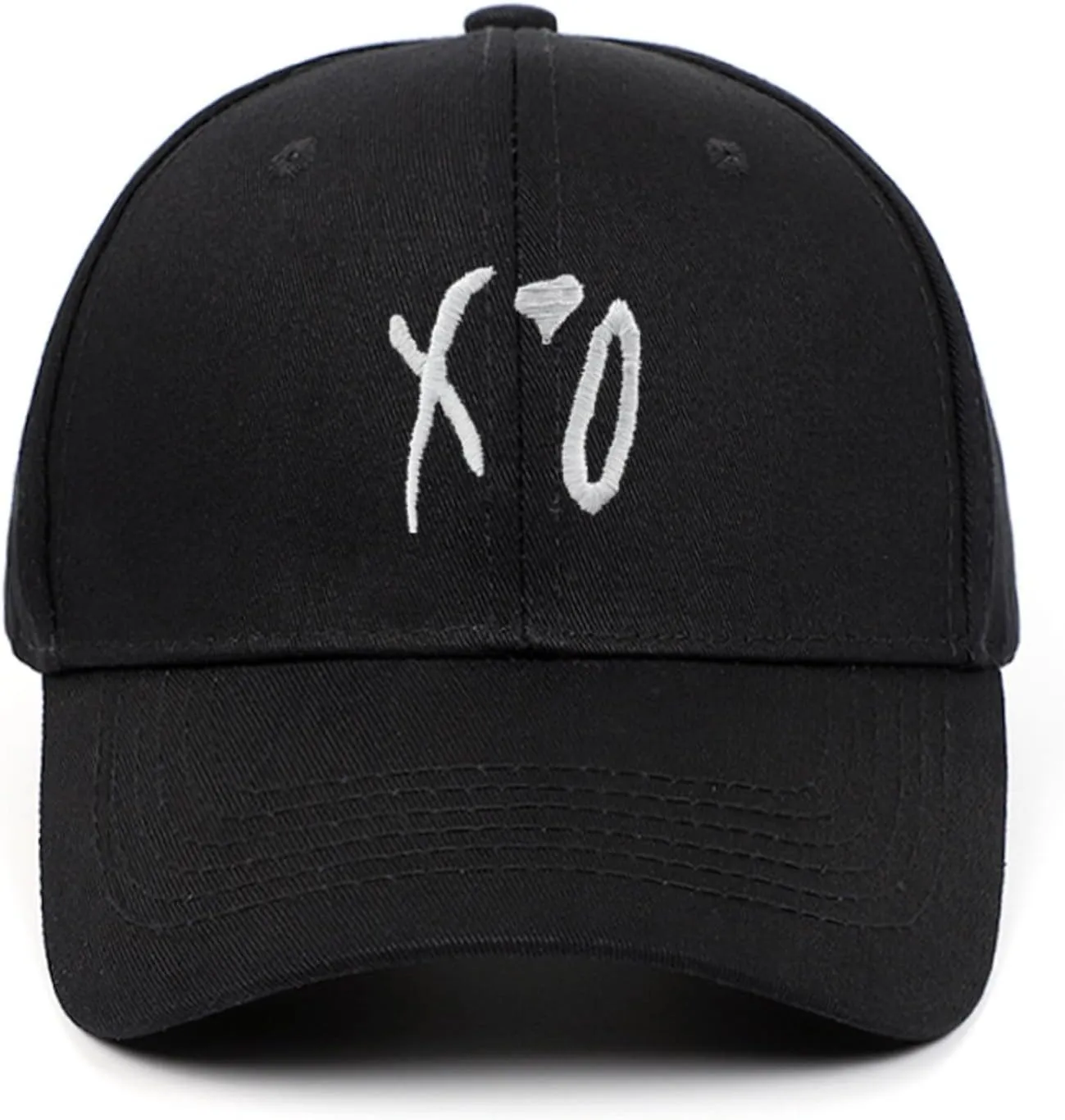 Baseball Cap, Hip Hop Stylish Trucker Hat for Men & Women, XO Embroidered Adjustable Streetwear Cap for Casual & Outdoor Wear