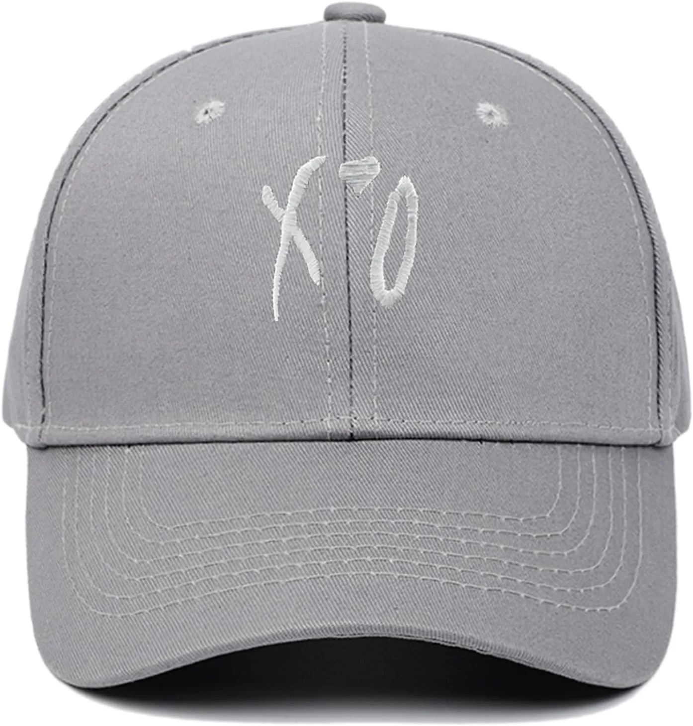 Baseball Cap, Hip Hop Stylish Trucker Hat for Men & Women, XO Embroidered Adjustable Streetwear Cap for Casual & Outdoor Wear