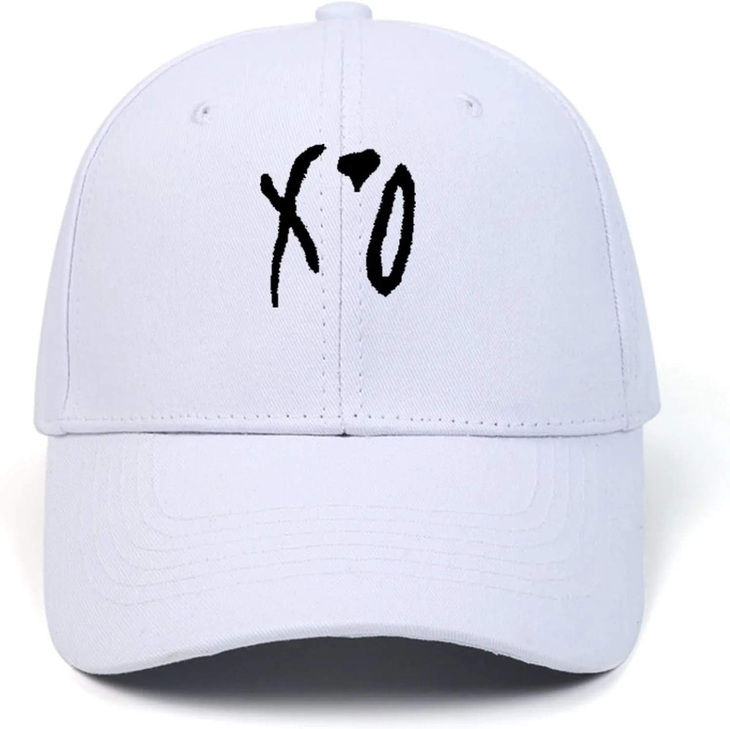 Baseball Cap, Hip Hop Stylish Trucker Hat for Men & Women, XO Embroidered Adjustable Streetwear Cap for Casual & Outdoor Wear