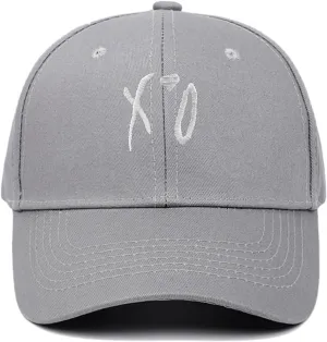 Baseball Cap, Hip Hop Stylish Trucker Hat for Men & Women, XO Embroidered Adjustable Streetwear Cap for Casual & Outdoor Wear