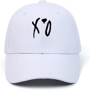 Baseball Cap, Hip Hop Stylish Trucker Hat for Men & Women, XO Embroidered Adjustable Streetwear Cap for Casual & Outdoor Wear