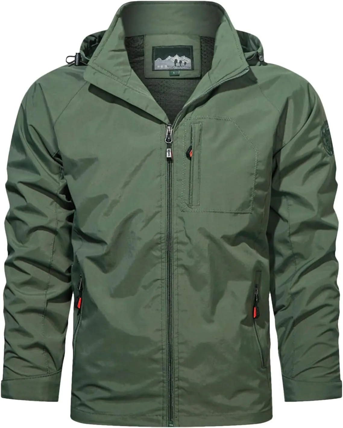 Baseball Clothes Rain Jacket for Men Lightweight Sport Jackets Mountain Hooded Coat Fall Hiking Fishing Coats