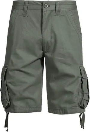 Bermuda Shorts for Men Cargo High Waist Shorts Casual Stretch Summer Baggy Joggers Hiking Short Pants with Pockets