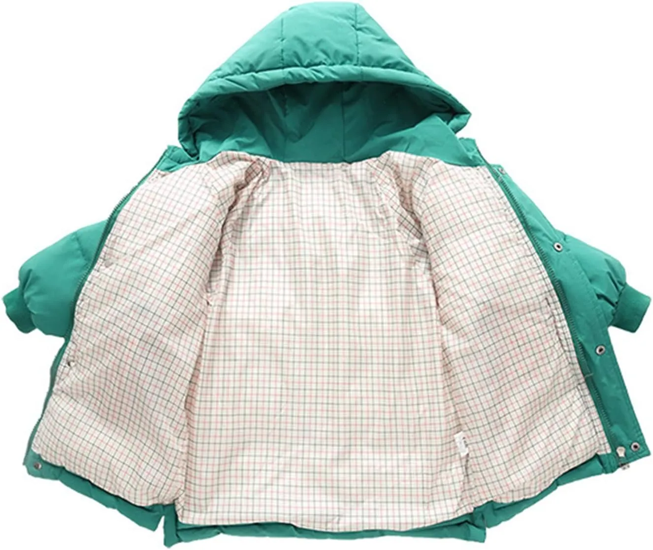 Boys Girls Winter Coat Kids Toddler Unisex Zip Up Puffer Jacket Outdoor Warm Clothes Solid Long Down Coats Outerwear