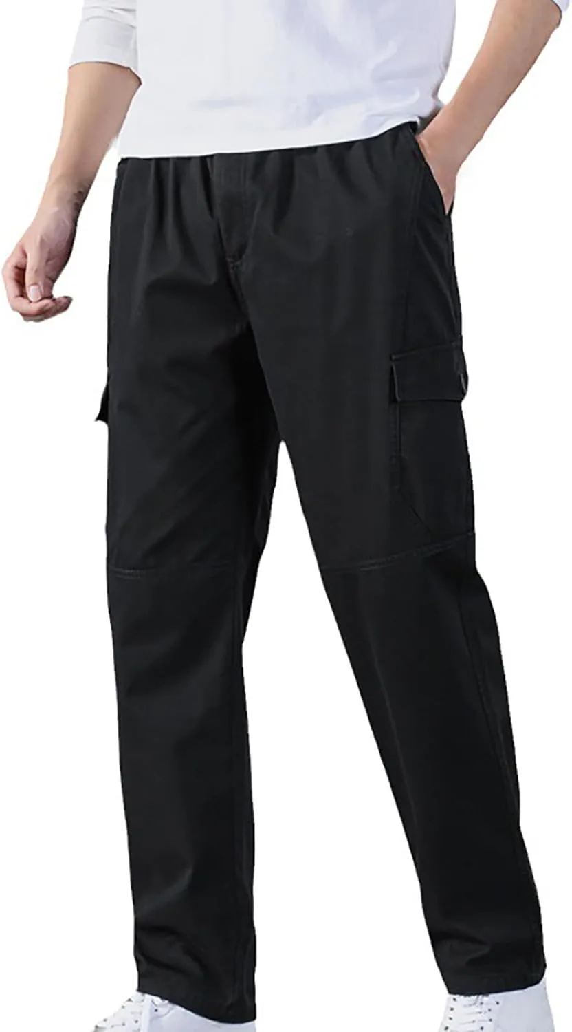 Cargo Pant Men's Casual Waisted Multi Pocket Solid Color Pants Street Bib Pants Men's Bib Pants Pantalones para Trabajo