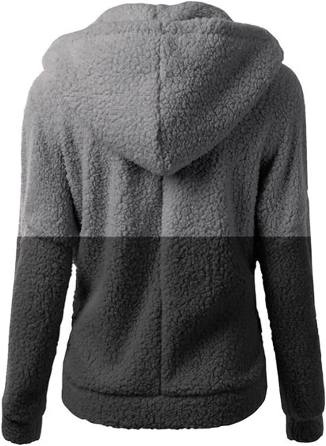 Ceboyel Womens Fleece Zip Up Jacket With Hood Sherpa Teddy Winter Coat Fuzzy Shearling Hoodie Trendy 2023 Outerwear Clothing
