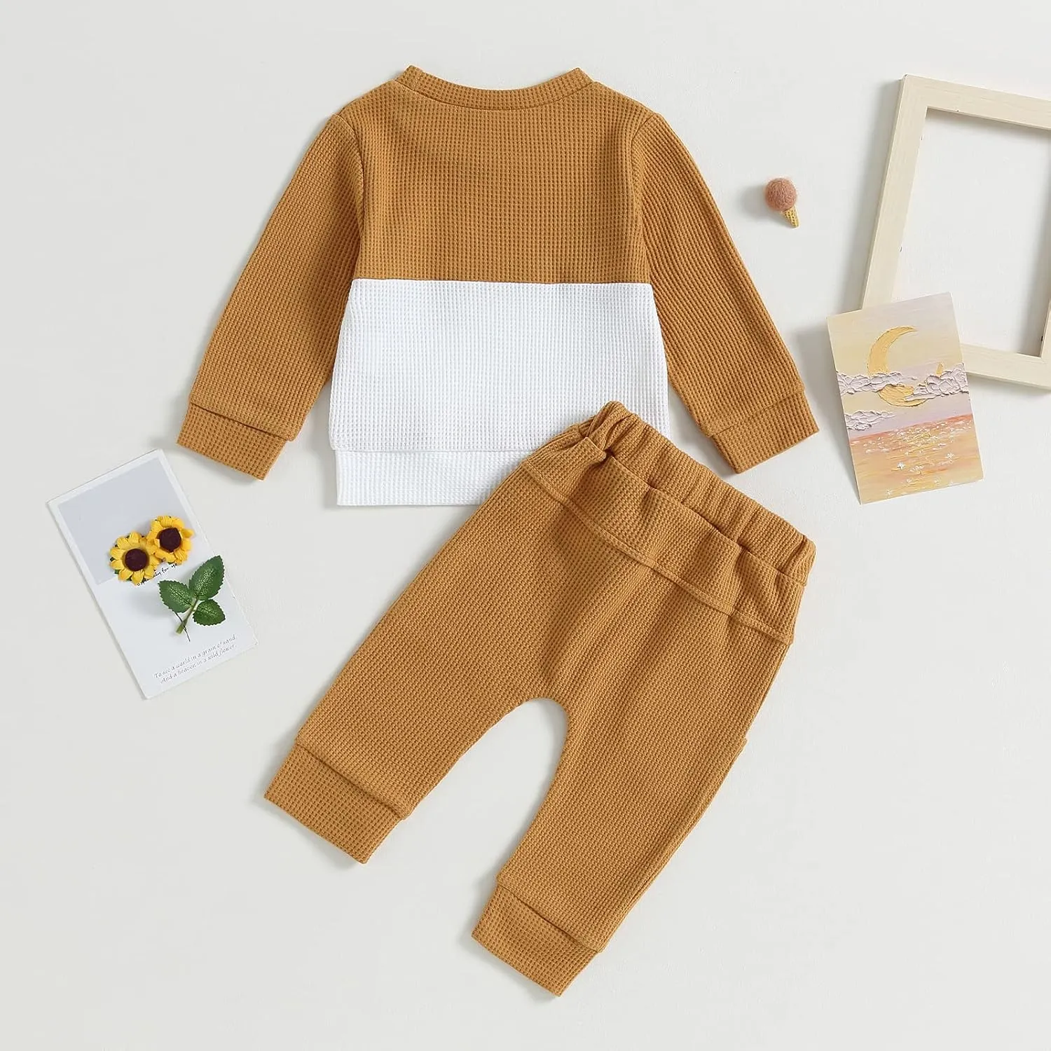 CIYCUIT Toddler Baby Boy Clothes Long Sleeve Sweatshirt Pants Set Fall Winter Outfits