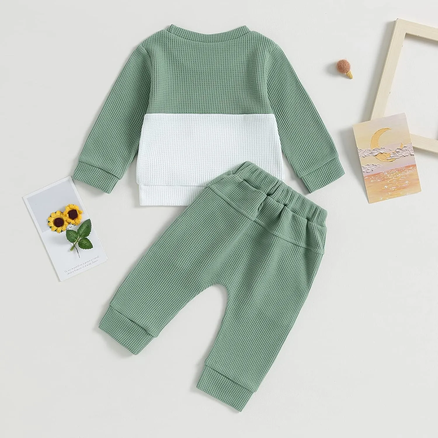CIYCUIT Toddler Baby Boy Clothes Long Sleeve Sweatshirt Pants Set Fall Winter Outfits