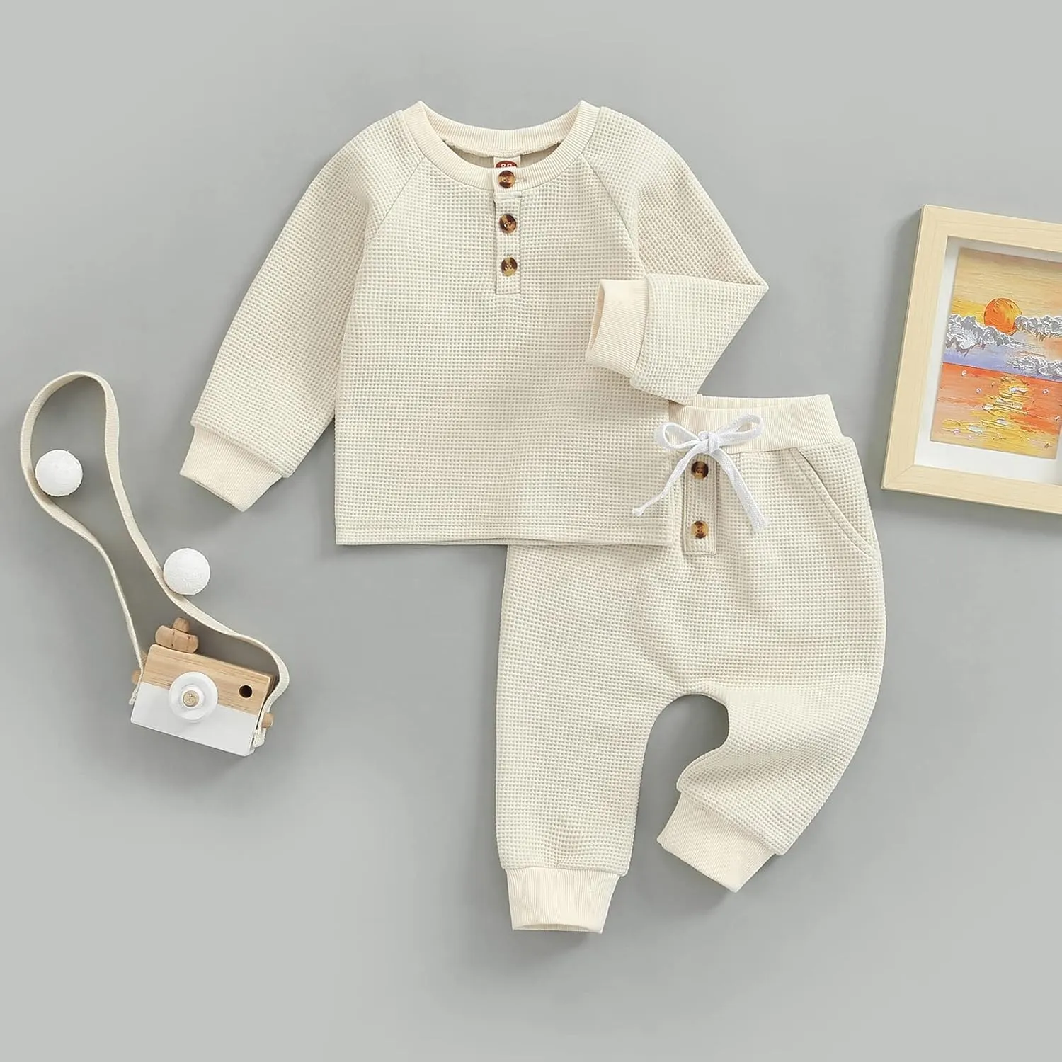 CIYCUIT Toddler Baby Boy Clothes Long Sleeve Sweatshirt Pants Set Fall Winter Outfits