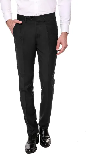 COOFANDY Men's Classic Fit Flat Front Dress Pants No Iron Premium Casual Pants Expandable Waist Suit Pants