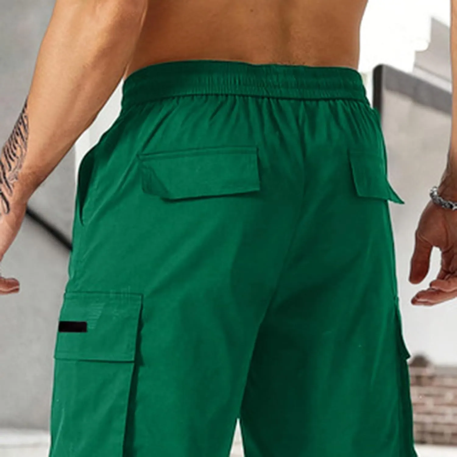 CRNTCEM Mens Straight Drawstring Casual Shorts Lightweight Stretchy Outdoor Hiking Running Summer Beach Shorts with Pocket