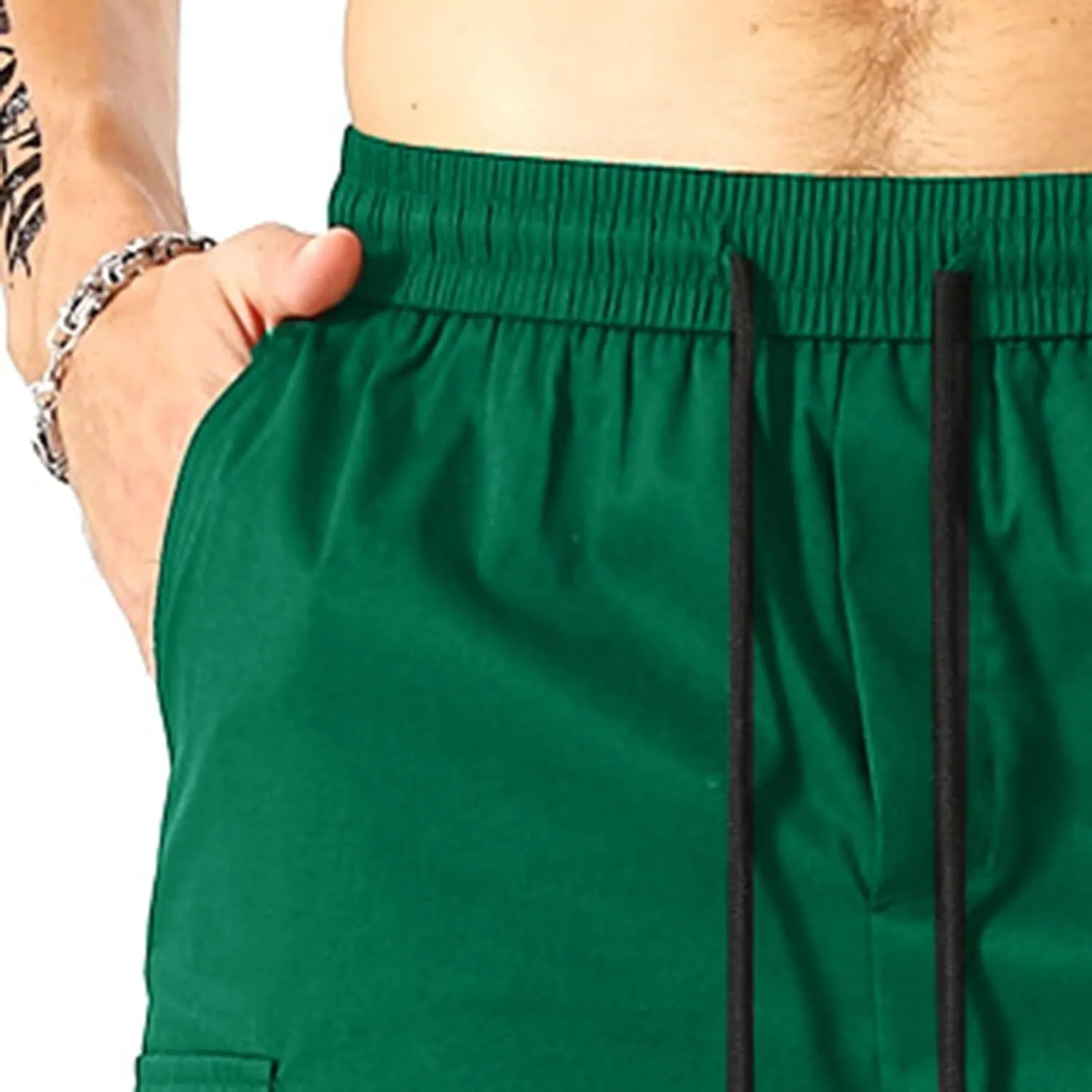 CRNTCEM Mens Straight Drawstring Casual Shorts Lightweight Stretchy Outdoor Hiking Running Summer Beach Shorts with Pocket