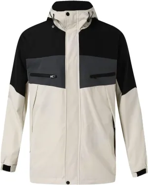 Cross Country Ski Jacket Mens Waterproof Jacket Casual Stand Collar Jackets Zip Long Sleeve Coat Spring Outdoor