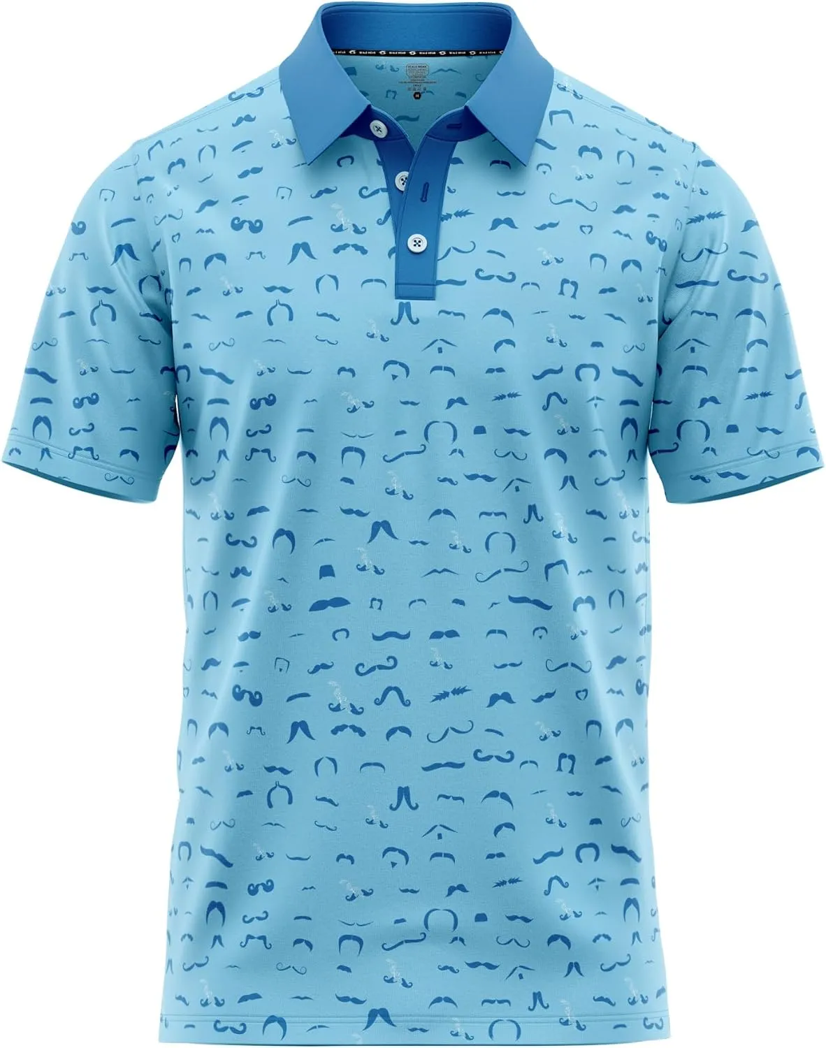 Crude Funny Golf Polo Shirts - Men UPF Dry Fit Performance Moisture Wicking Hawaiian Quick Dry Stretch Disc Small - 4XL 5XL