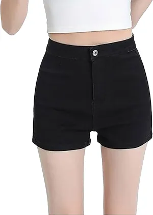 Denim Shorts Women Jean Shorts High Waisted Stretchy Casual Straight Leg Jeans Trendy Summer Fashion 2025