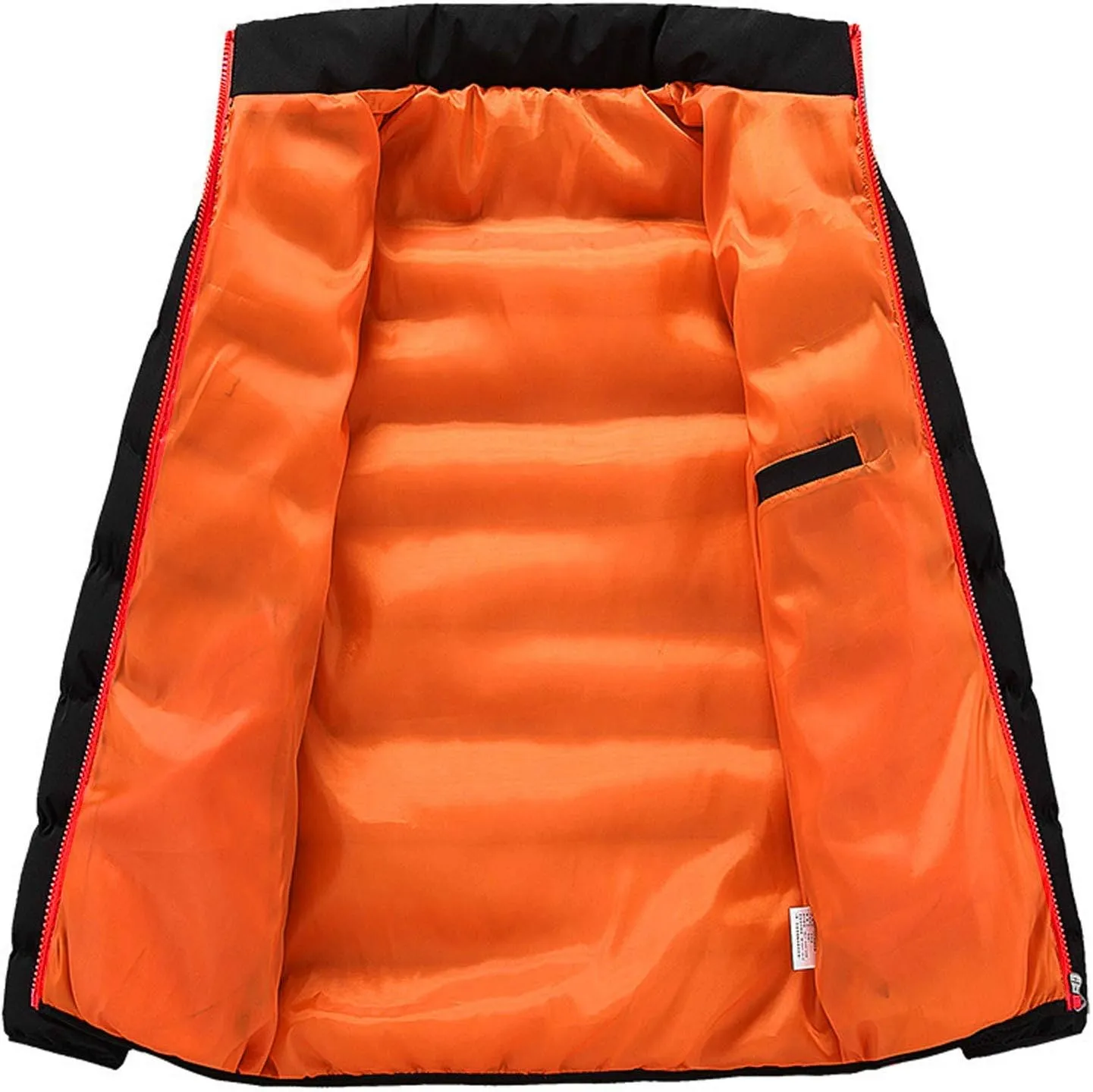 Dgoopd Warm Puffer Jacket Men Lightweight Winter Down Coats Quilted Stand Collar Puffer Jacket Fashion Zipper Puffer Coat