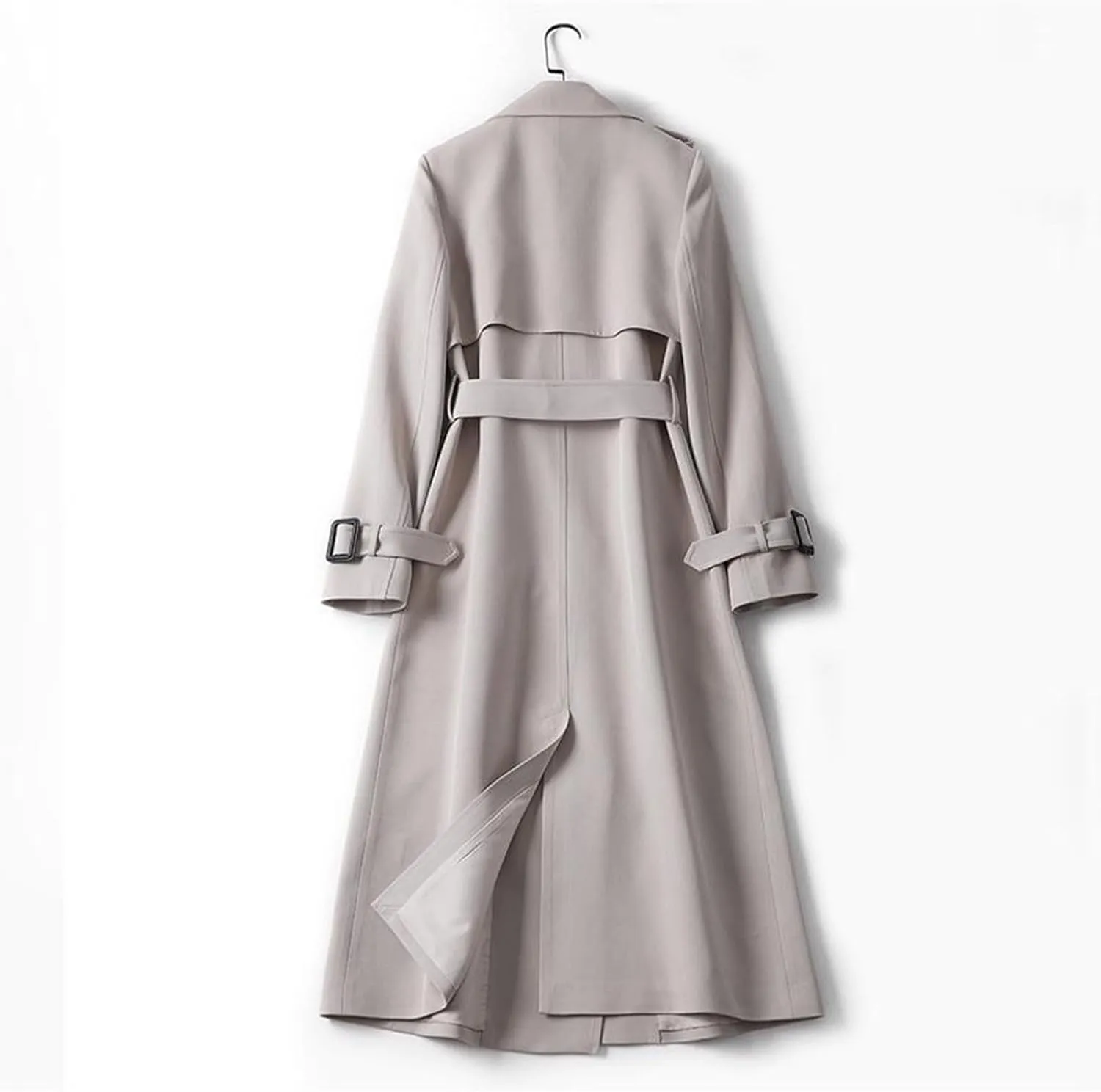 Double-Breasted Hooded Coat Outwear Womens Elegant Windbreaker Wild Winter Women'S Coat Womens Trench Coat 2024