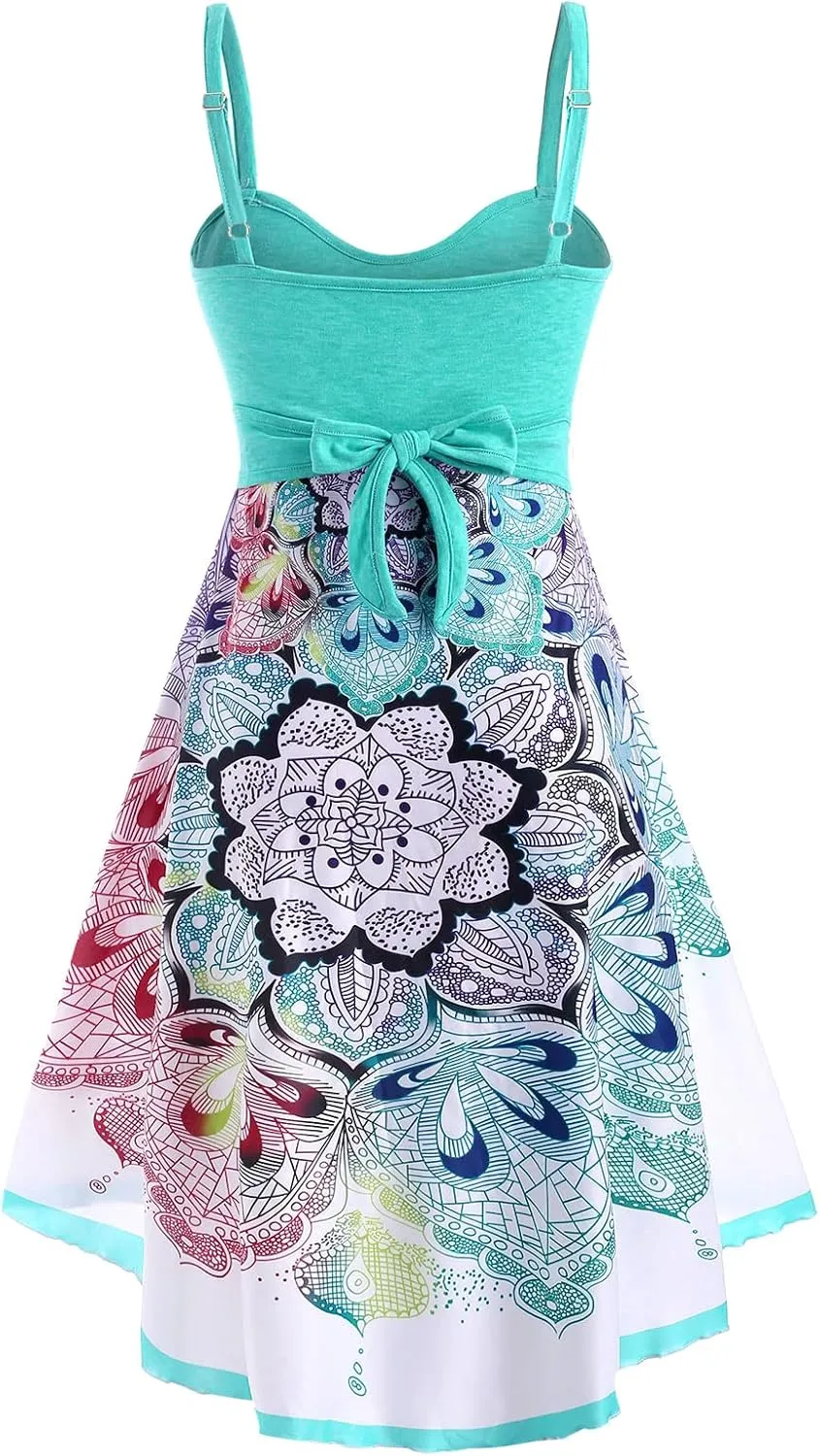 DRESSFO Summer Dress Sundress Cami Dress for Women
