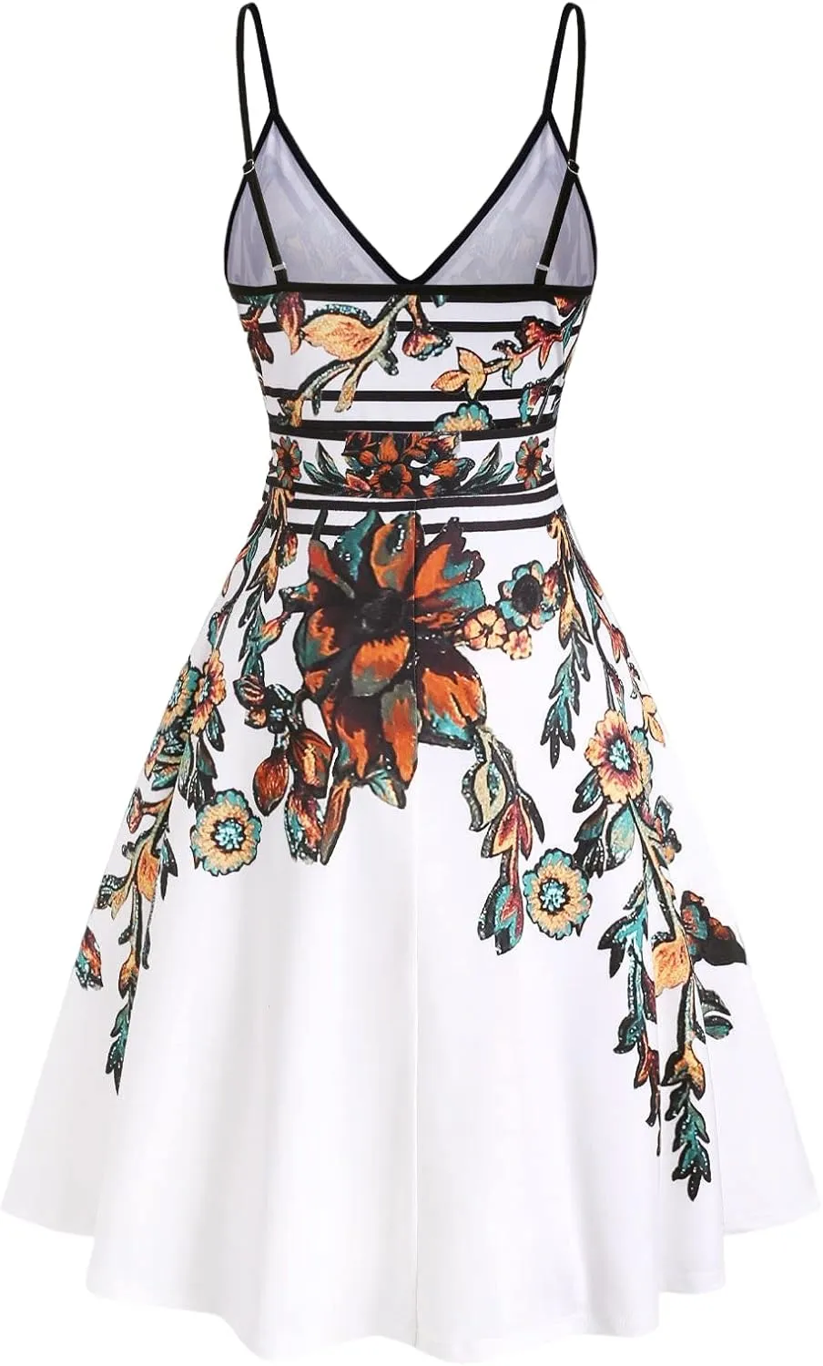DRESSFO Summer Dress Sundress Cami Dress for Women