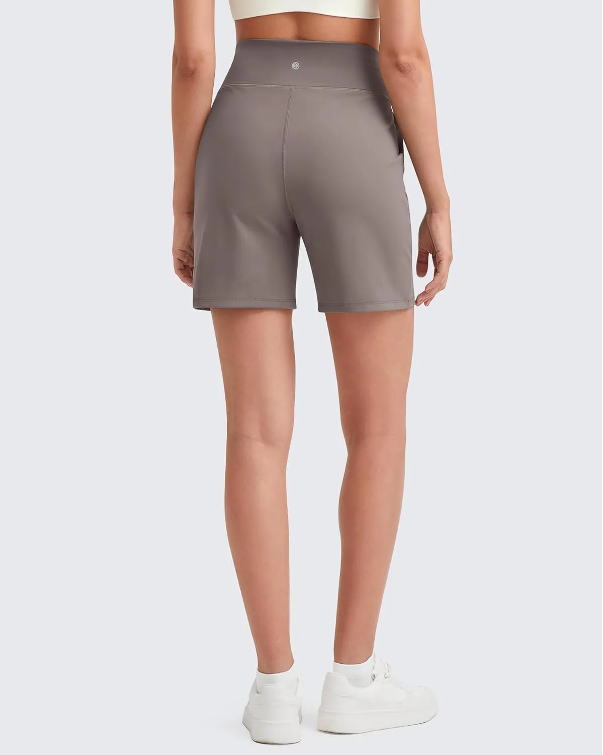 G4Free Women's Athletic Running Shorts High Waisted Bermuda Summer Casual Shorts for Golf Yoga with Pockets