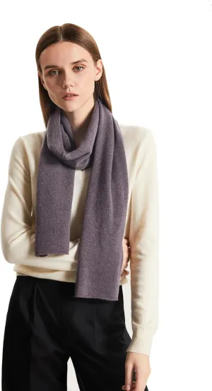 GreenMount Women's Scarf 100% Cashmere Knitted Scarf Shawl Plant Dyeing Warm Soft for Fall Winter Women