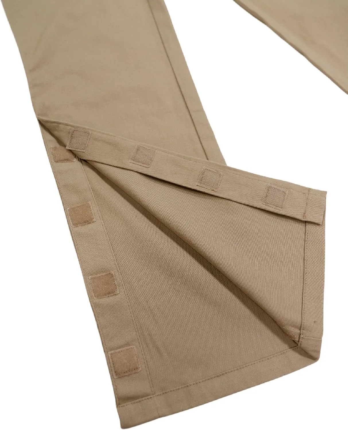 IZOD Boys' School Uniform Adaptive Chino Pants, Adjustable Waistband, Velcro Closure & Faux Buttons
