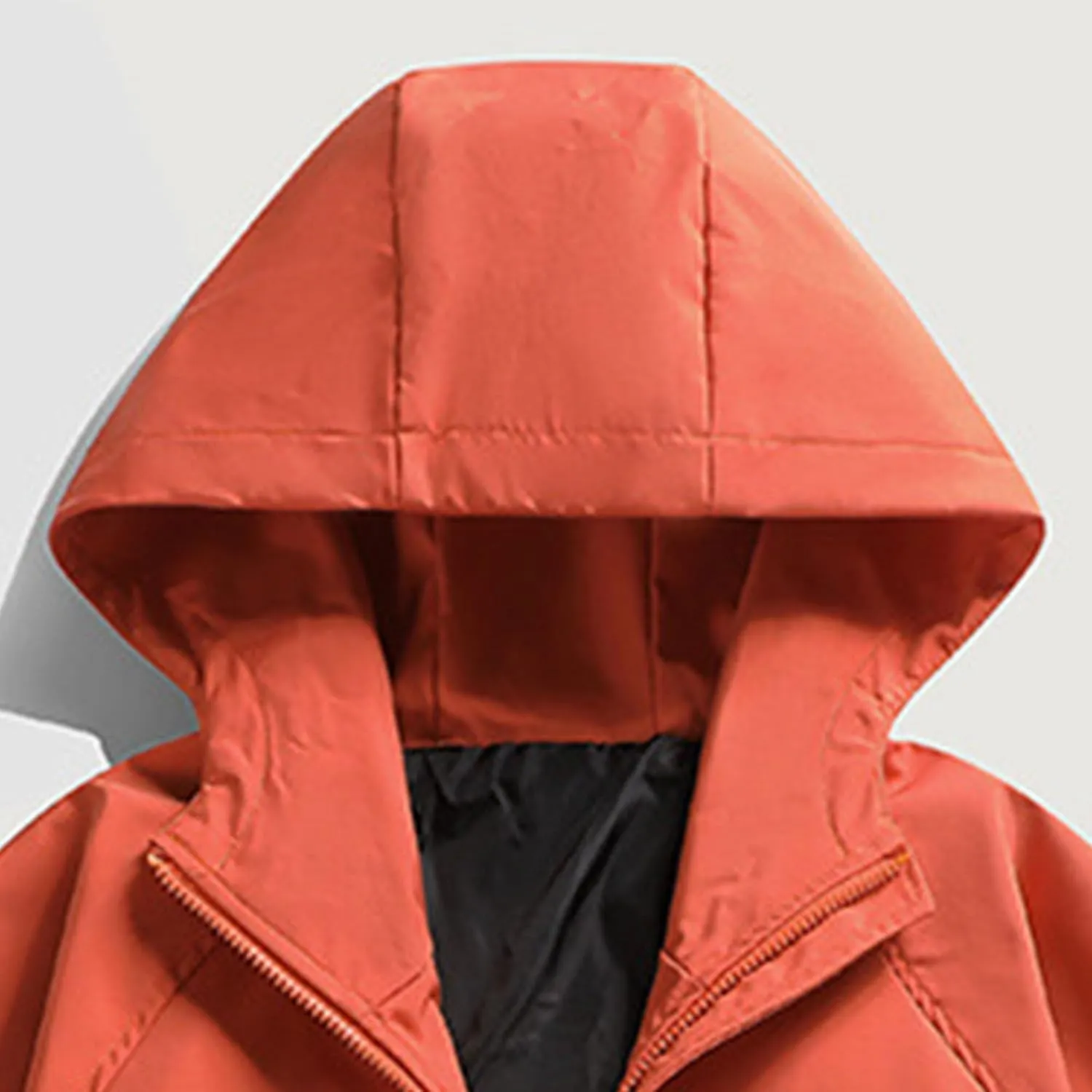 JEShifangjiusu Men's Lightweight Waterproof Hooded Rain Jacket Outdoor Raincoat Shell Jacket Windbreakers for Hiking Travel