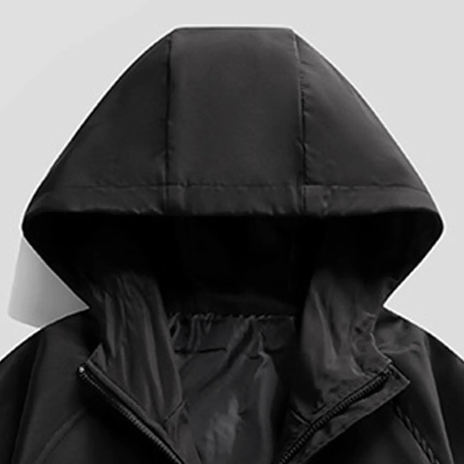 JEShifangjiusu Men's Lightweight Waterproof Hooded Rain Jacket Outdoor Raincoat Shell Jacket Windbreakers for Hiking Travel