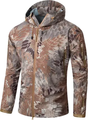 JEShifangjiusu Men'S Zipper Windbreaker Jacket Lightweight Water-Resistant Windbreakers Outdoor Waterproof Hooded Raincoat