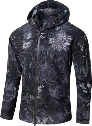 JEShifangjiusu Men'S Zipper Windbreaker Jacket Lightweight Water-Resistant Windbreakers Outdoor Waterproof Hooded Raincoat