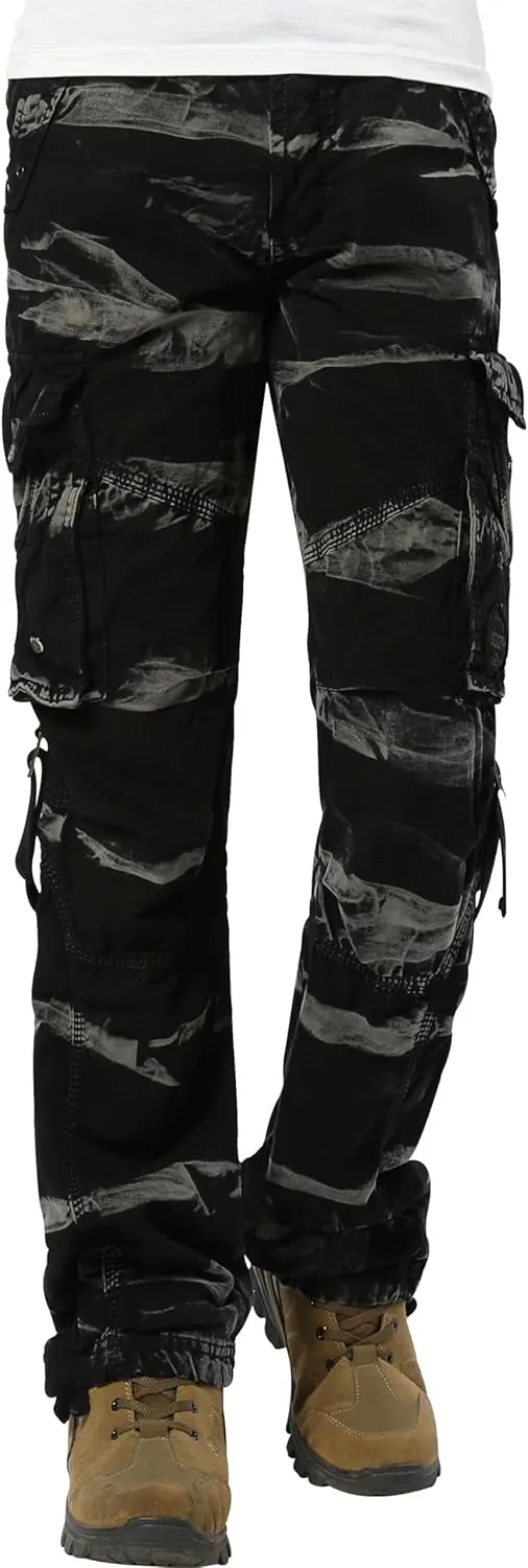 Juicy Trendz Women's Cargo Pants – High-Waist, Multi-Pocket, Adjustable Strap, Lightweight, Casual & Outdoor Wear Trouser
