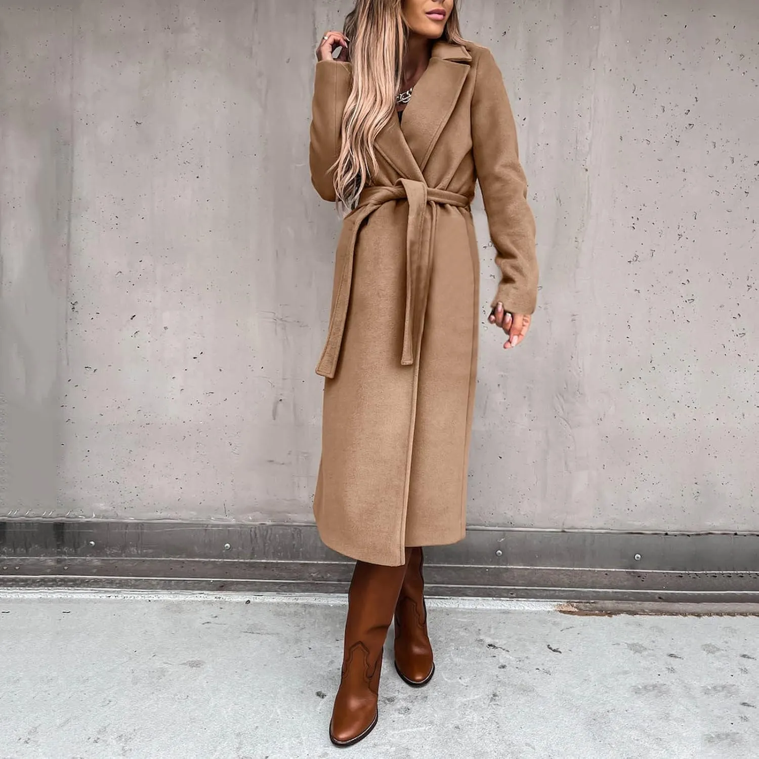 LCMTWX Winter Coats for Women Winter Office Sleeveless Button Woolen Jacket Coat Long Coats for Women Dressy Winter Coat