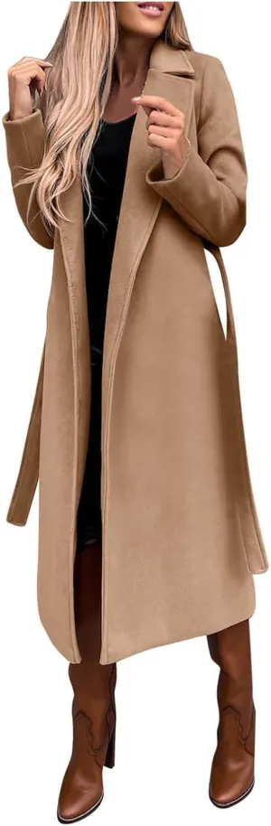 LCMTWX Winter Coats for Women Winter Office Sleeveless Button Woolen Jacket Coat Long Coats for Women Dressy Winter Coat