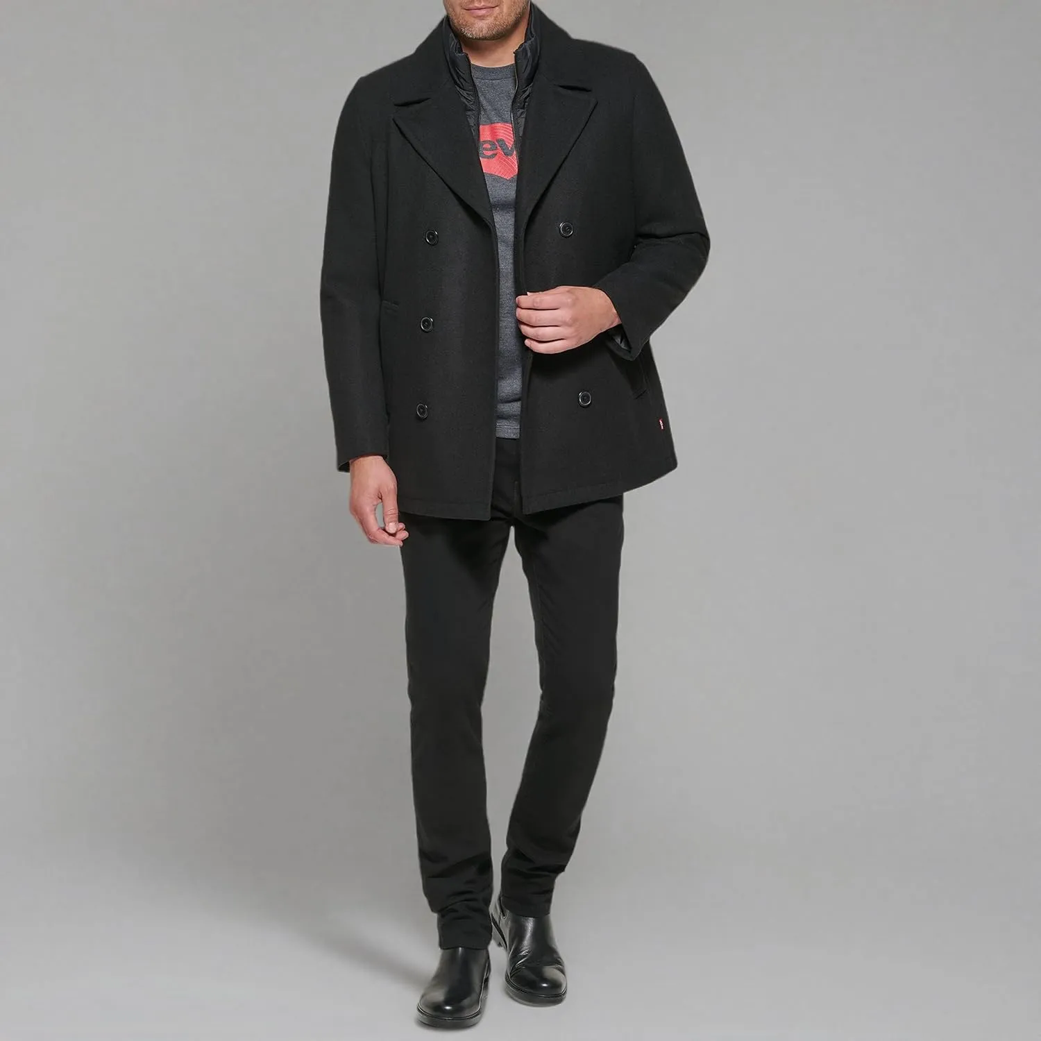 Levi's Men's Legacy Washed Cotton Hooded Military Jacket