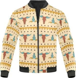 linqin Western Pattern Design Boho Print Mens Lightweight Jackets Mens Jackets Windbreakers Men'S Softshell Jacket Pockets
