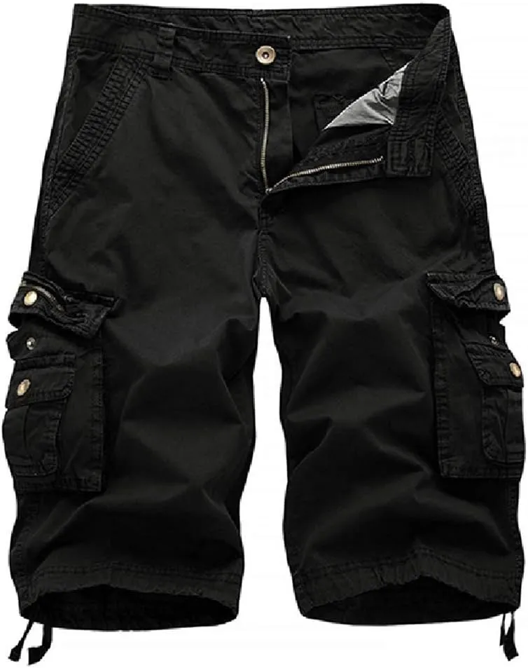 Litteking Men's Camo Cargo Shorts Casual Cotton Twill Camouflage Shorts with Multi-Pockets Outdoor Wear Pnats