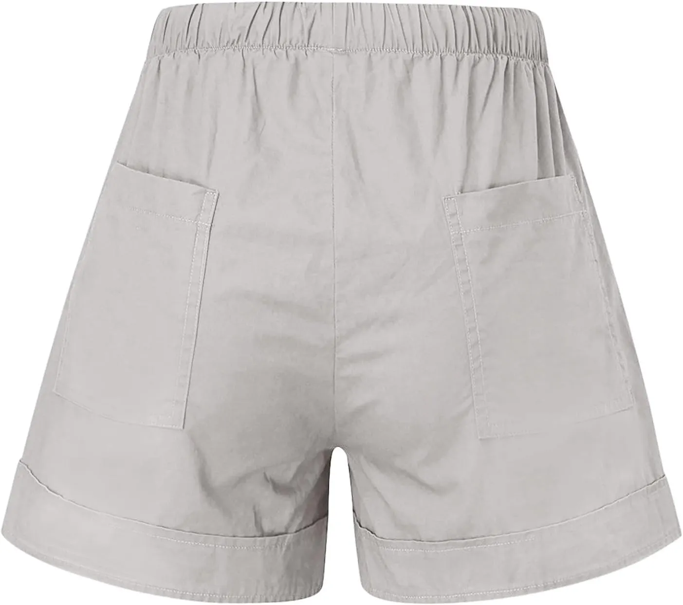 LRMQS Shorts for Women Trendy 2024 Casual Summer Drawstring Shorts with Pockets Beach Loose Elastic Waist Vacation Clothes