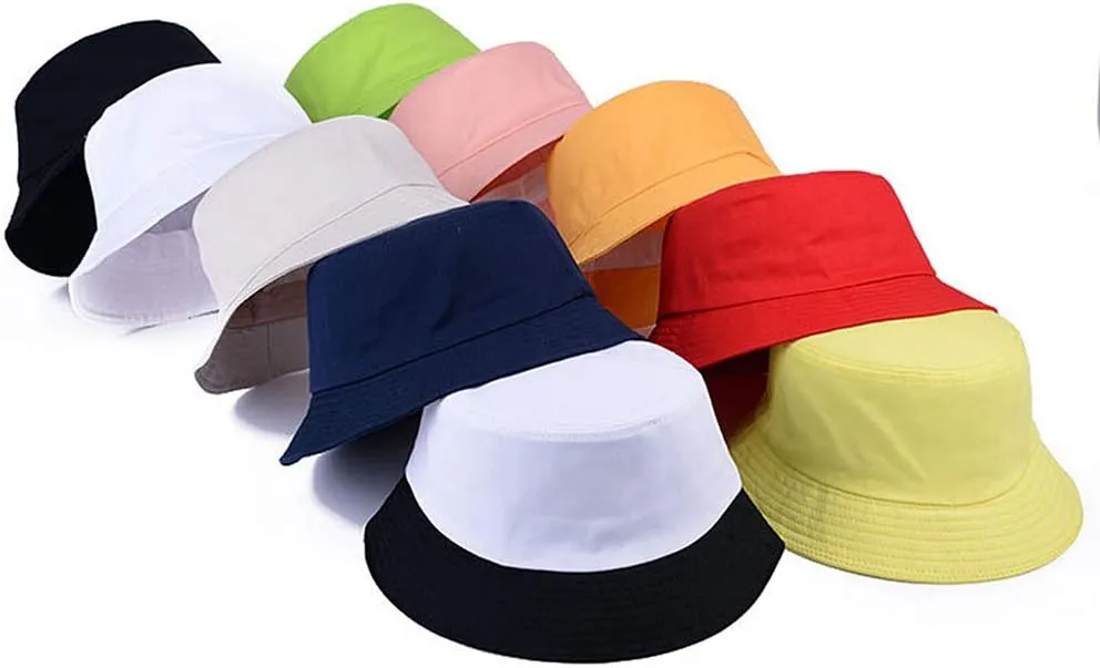 Magik 100% Fine Cotton Bucket Hat Cap Cotton Fishing Boonies Brim Visor Sun Safari Camping Men Women