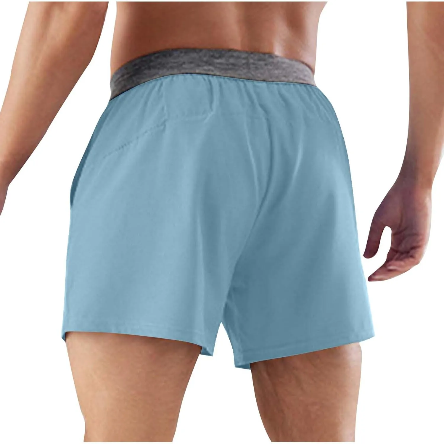 Men's Athletic Running Shorts Lightweight Quick Dry Gym Workout Shorts Outdoor Sports Shorts with Pockets